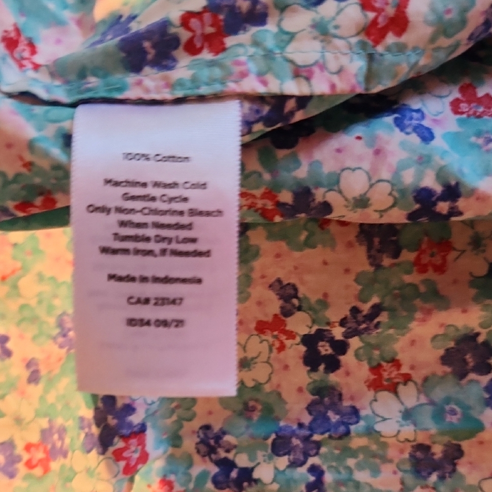 Talbots Floral Button-Up Shirt - Picture 4 of 5